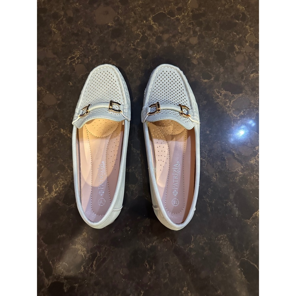 Patrizia by Spring Step Light Blue Perforated Bit Loafers Driving Mocs 7W Womens - Picture 3 of 6